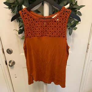 H&M Crochet Sleeveless Top Tank Top S